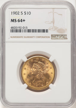 1902-S $10 Liberty Eagle NGC MS64+