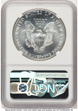 1987-(S) Silver Eagle John NGC MS70 Mercanti