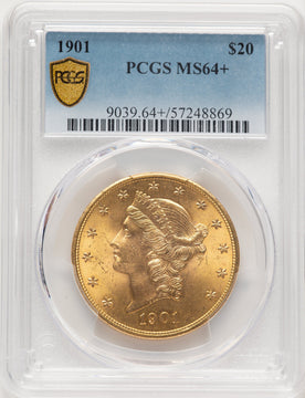 1901 $20 Liberty Double Eagle PCGS MS64+ (522023032)