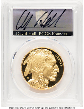 2007-W Proof Gold Buffalo 1 oz David Hall PCGS PR70