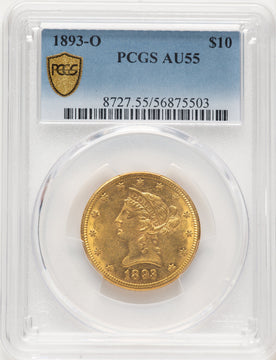 1893-O $10 Liberty Eagle PCGS AU55