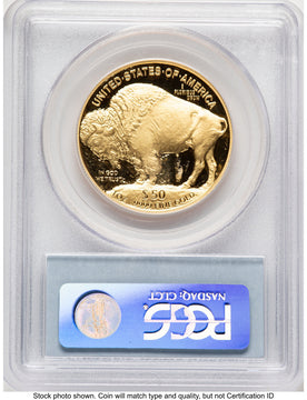 2007-W Proof Gold Buffalo 1 oz Blue Label PCGS PR70