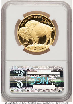 2013-W Proof Gold Buffalo 1 oz ER Bison Label NGC PF70