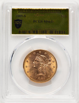 1889-S $10 Liberty Eagle PCGS MS63+