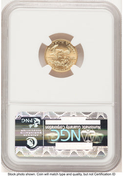 2006-W Burnished Gold Eagle 1/10 oz Brown Label NGC MS70 (522216008)