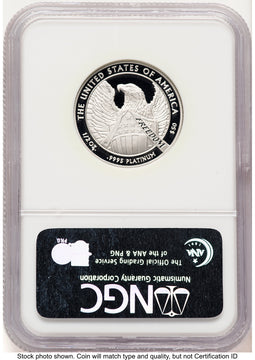 2007-W Proof Platinum Eagle 1/2 oz 10th Anniversary Label NGC PF70