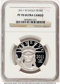 2011-W Proof Platinum Eagle 1 oz Brown Label NGC PF70