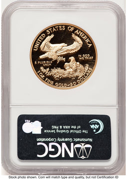 1998-W Proof Gold Eagle 1 oz Brown Label NGC PF70