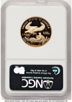 1998-W Proof Gold Eagle 1/2 oz Brown Label NGC PF70