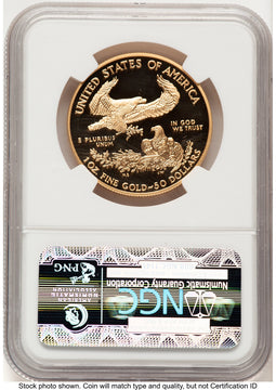 2001-W Proof Gold Eagle 1 oz Brown Label NGC PF70 (522240192)