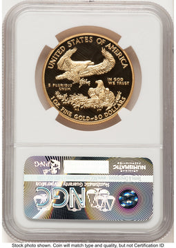 2015-W Proof Gold Eagle 1 oz ER Blue NGC PF70