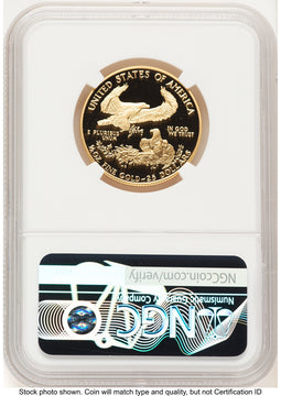 1991-P Proof Gold Eagle 1/2 oz Brown Label NGC PF70 (522240322)
