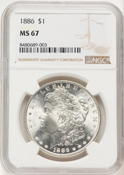 1886 Morgan Dollar NGC MS67 (522320001)