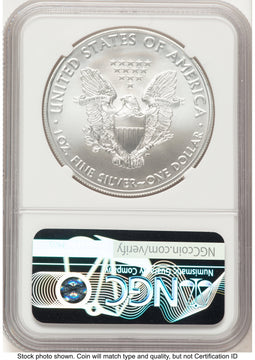 2021 Silver Eagle Type 1 Brown Label NGC MS70