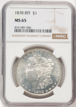 1878 8TF Morgan Dollar NGC MS65 (522470008)
