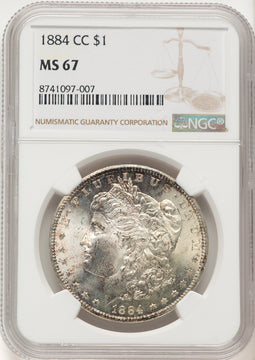 1884-CC Morgan Dollar NGC MS67 (522479055)