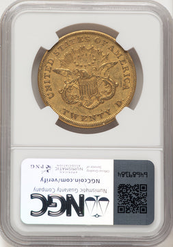 1854 $20 Small Date Liberty Double Eagle NGC XF45