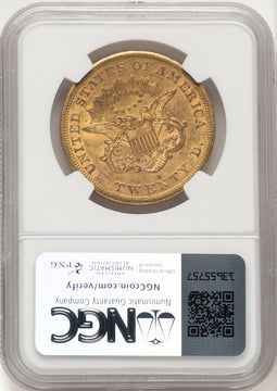 1863-S $20 Liberty Double Eagle NGC AU53 (522527015)