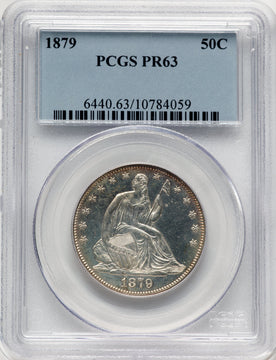 1879 50C Proof Seated Half Dollar PCGS PR63