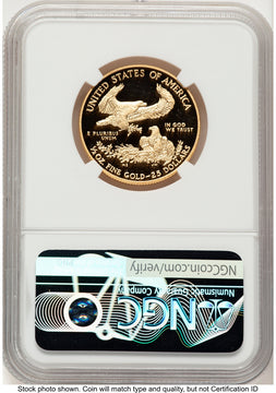 2015-W Proof Gold Eagle 1/2 oz NGC PF70 Ed Moy
