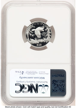 1999-W Proof Platinum Eagle 1/4 oz Brown Label NGC PF70