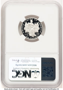 2006-W Proof Platinum Eagle 1/4 oz Brown Label NGC PF70