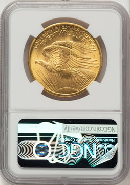 1907 $20 Saint Saint-Gaudens Double Eagle NGC MS63