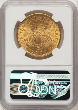 1876-S $20 Liberty Double Eagle NGC MS60