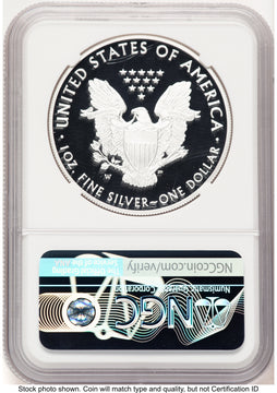 2021-W TY1 Proof Silver Eagle 1 oz NGC PF70 Ed Moy