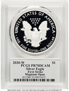 2020-W Proof Silver Eagle 1 oz FS Magnum Opus PCGS PR70