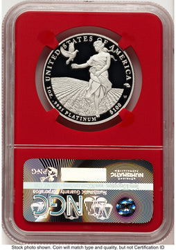 2011-W Proof Platinum Eagle 1 oz Mike Castle Red Core NGC PF70
