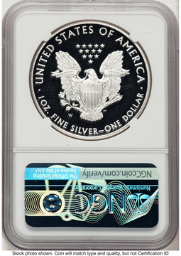 2016-W Proof Silver Eagle 1 oz 2019 West Point Mint Hoard John Reagan Bust Art NGC PF70 Mercanti