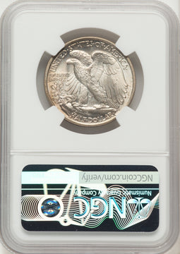 1943 50C Walking Liberty Half Dollar NGC MS68