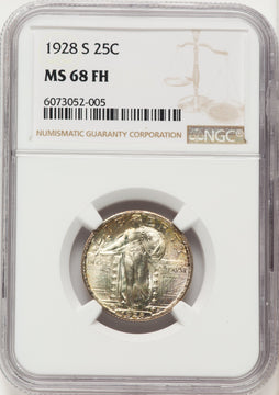 1928-S 25C FH Standing Liberty Quarter NGC MS68 1928-S 25C FH Standing Liberty Quarter NGC MS68