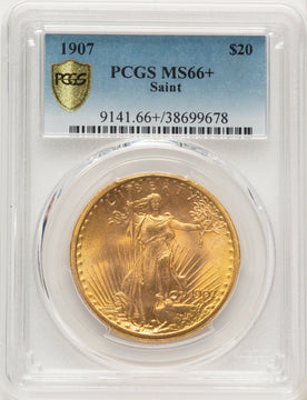 1907 $20 Saint Saint-Gaudens Double Eagle PCGS MS66+ 1907 $20 Saint Saint-Gaudens Double Eagle PCGS MS66+