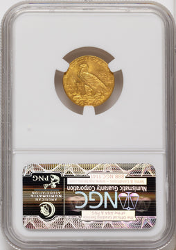 1911 $2.50 Indian Quarter Eagle NGC MS64 1911 $2.50 Indian Quarter Eagle NGC MS64