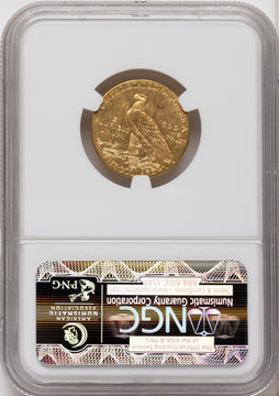 1908-D $5 Indian Half Eagle NGC MS63 1908-D $5 Indian Half Eagle NGC MS63