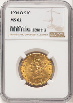 1906-O $10 Liberty Eagle NGC MS62