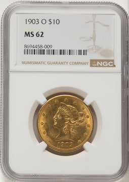 1903-O $10 Liberty Eagle NGC MS62
