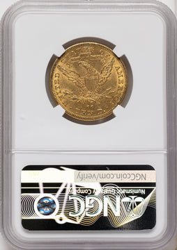 1890-CC $10 Liberty Eagle NGC AU55 1890-CC $10 Liberty Eagle NGC AU55