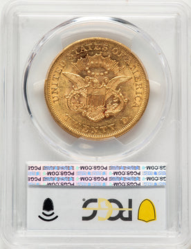1861 $20 Liberty Double Eagle PCGS AU58