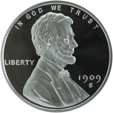 5 OZ SILVER ROUND LINCOLN WHEAT CENT DESIGN GOLDEN STATE MINT