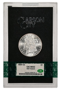 1884-CC $1 GSA Treasure Hoard Morgan Dollar CACG MS62 (675601776)