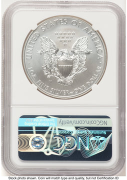 2011-W Burnished Silver Eagle 1 oz ER Mike Castle NGC MS70 2011-W Burnished Silver Eagle 1 oz ER Mike Castle NGC MS70