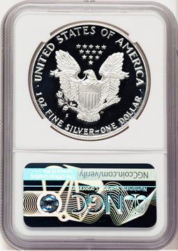 1988-S Proof Silver Eagle 1 oz Brown Label NGC PF70