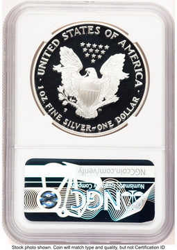 1995-P Proof Silver Eagle 1 oz Mike Castle NGC PF70