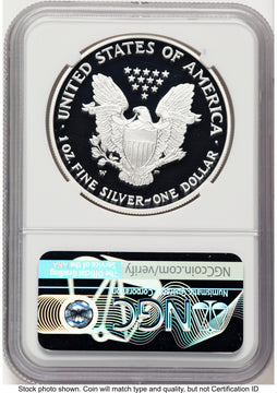 2007-W Proof Silver Eagle 1 oz Thomas Uram NGC PF70