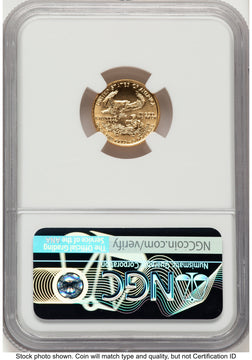 1993 Gold Eagle 1/10 oz NGC MS70 Ed Moy