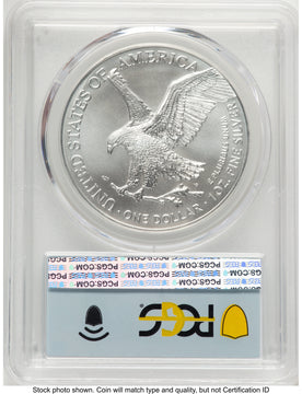 2023-(W) Silver Eagle FDI Flag PCGS MS70