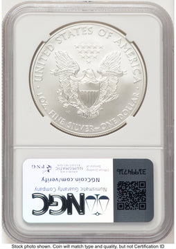 2008-W Burnished Silver Eagle 1 oz Jeff Garrett Red Book NGC MS70 2008-W Burnished Silver Eagle 1 oz Jeff Garrett Red Book NGC MS70